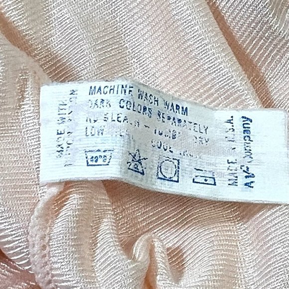 Vanity Fair Size 34 Pink Nightgown Vintage 1980s Long Made in USA - Picture 11 of 11